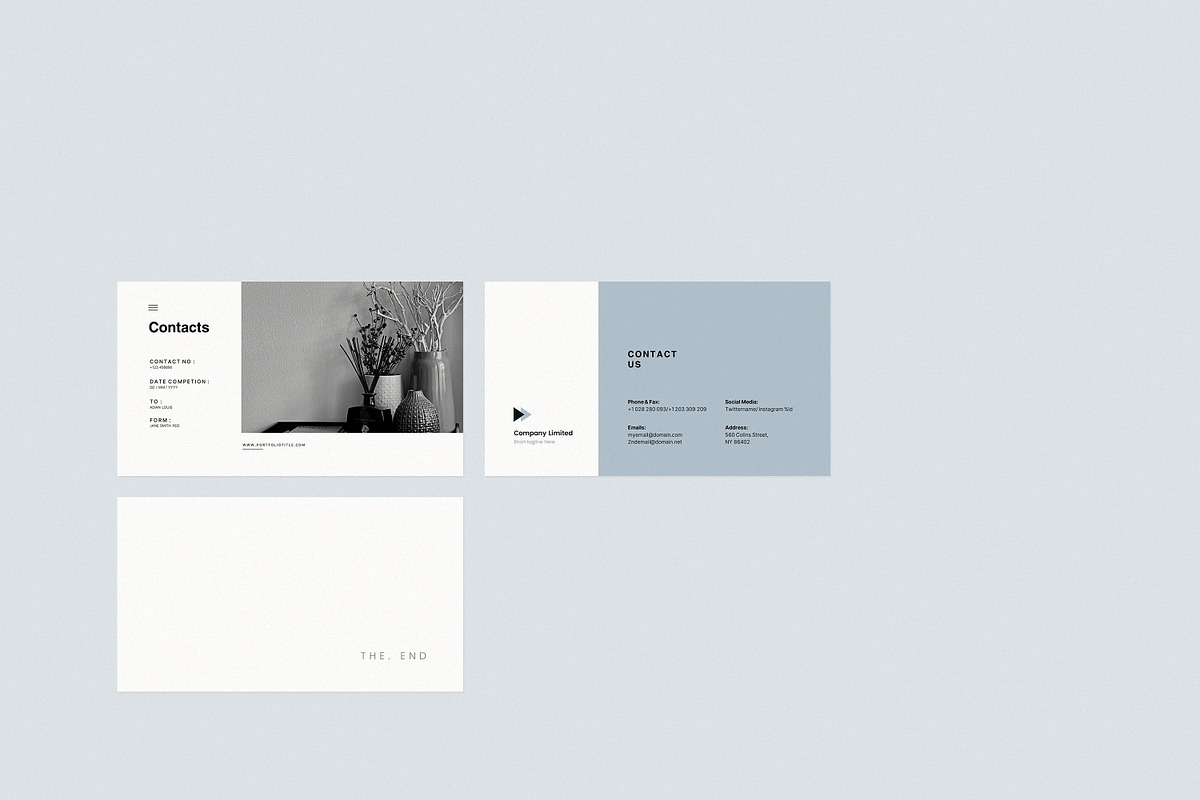 Minimal Portfolio Canva Template, a Presentation Template by ...