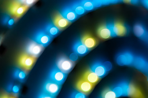Abstract lights in spiral circle, an Abstract Photo by Vapi