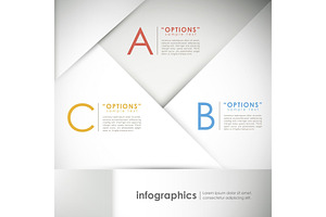 Abstract Paper Infographic Elements