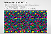 20 Seamless Neon Jungle Patterns, a Pattern Graphic by Nordic Design (Thumbnail 2 of 9)
