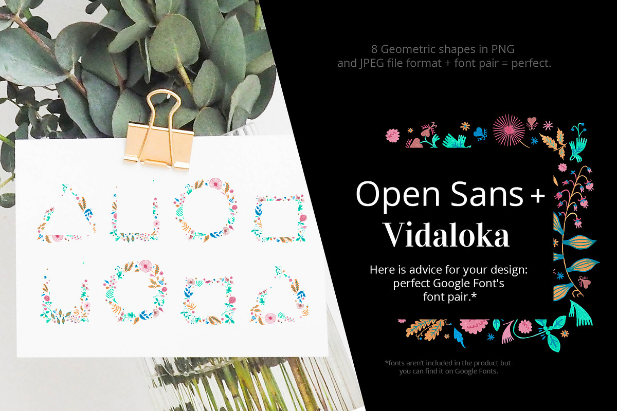 Gouache hand drawn decorate flowers, a Decorative Illustration by Folkheart (Photo 7 of 9)