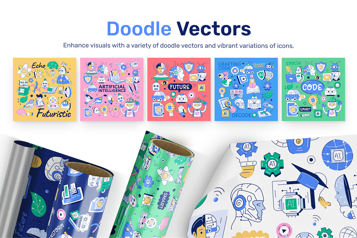 Set of AI Designs, a Duotone Icon by Vectors Market (Photo 3 of 15)