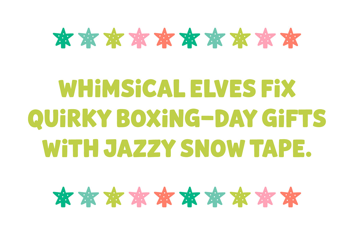 Merry & Bright Font, a Sans Serif Font by Miss Tiina (Photo 4 of 5)