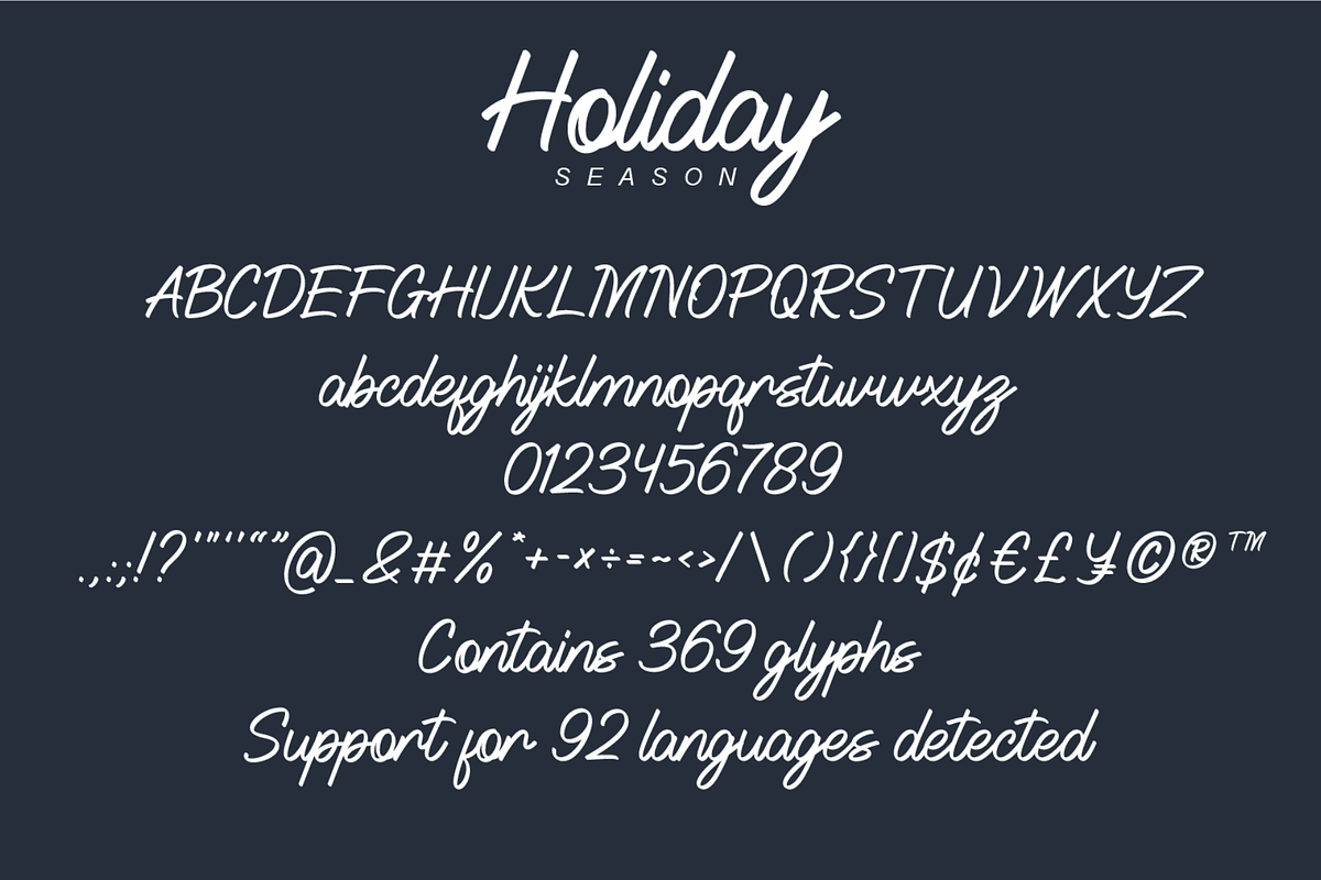 Holiday Season, a Font by alphArtype (Photo 9 of 10)