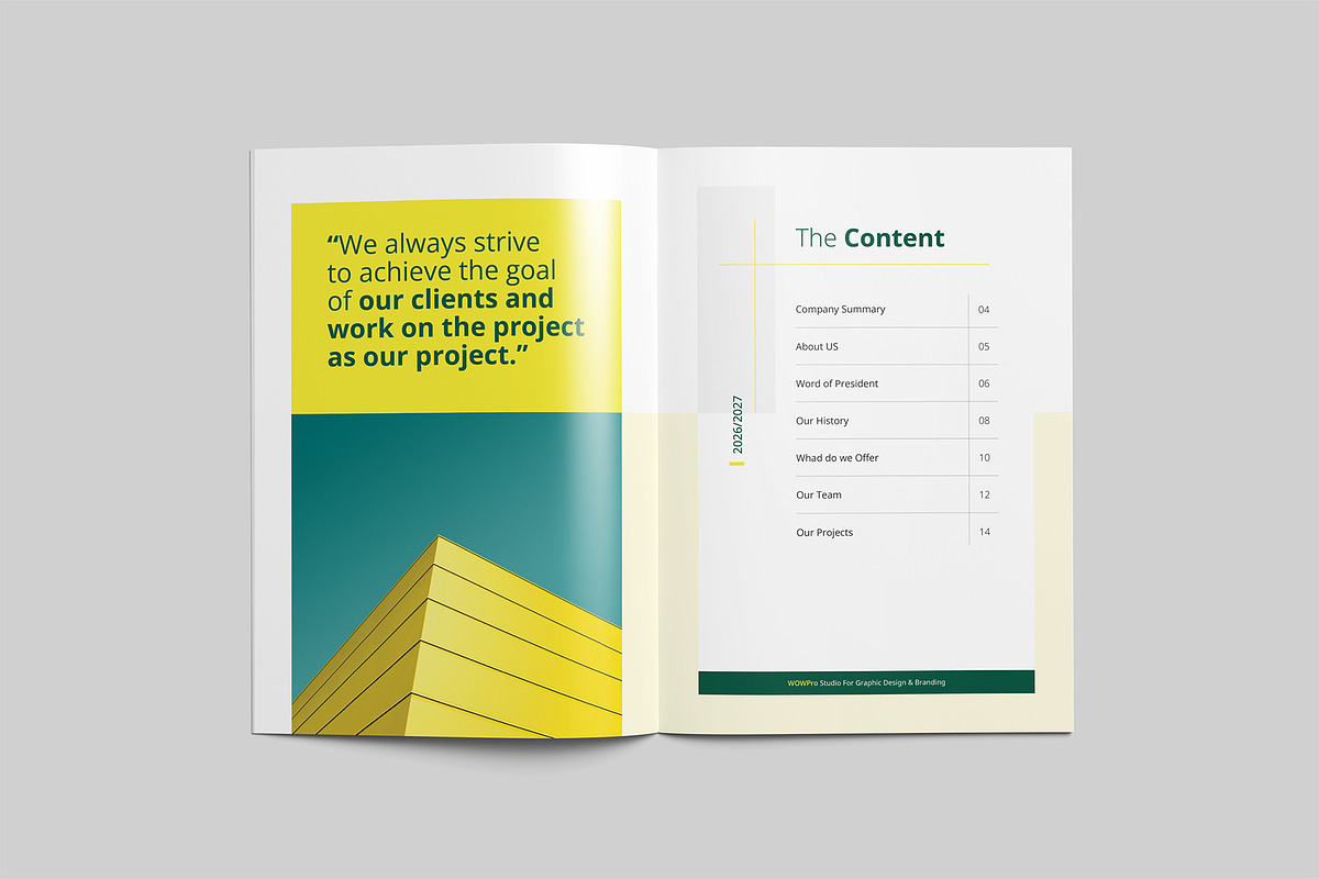Company Profile, a Brochure Template by WOWPro (Photo 3 of 10)