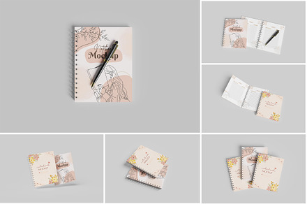 Notebook Mockup, a Books & Magazine Mockup by Indah