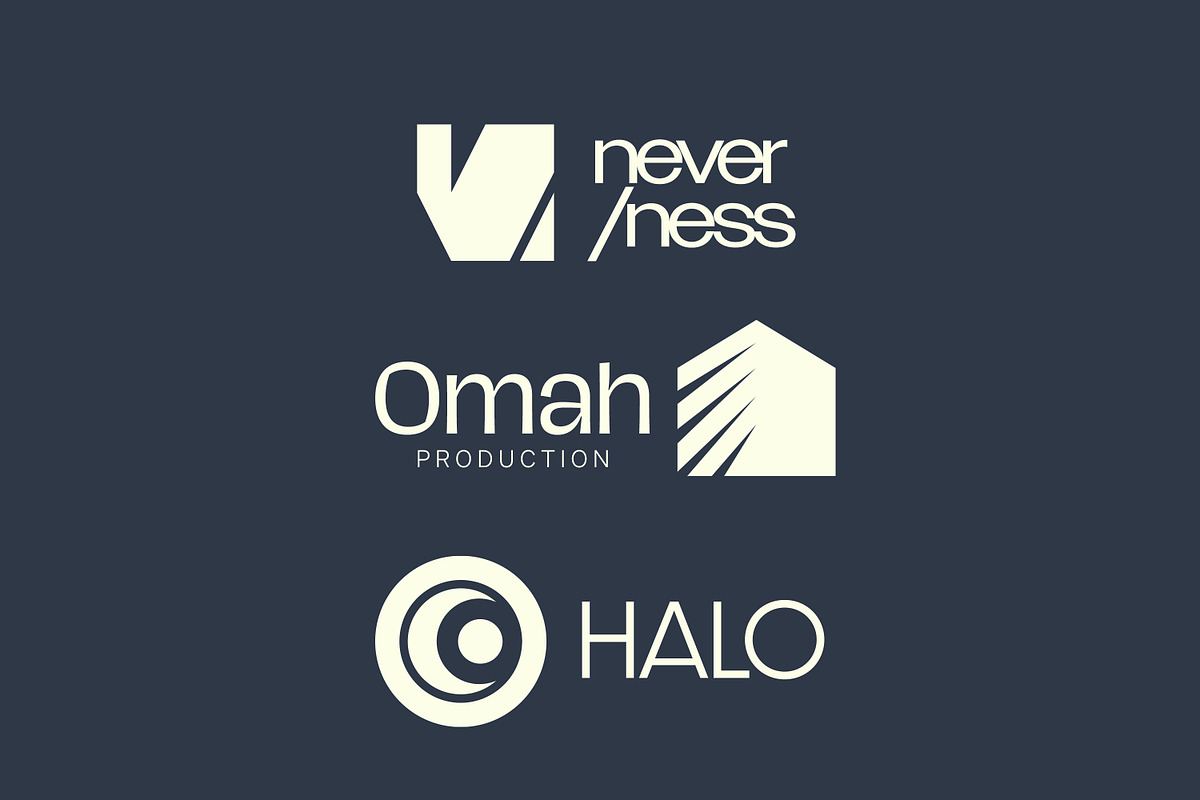 Geometric Logo Template Vol 9, a Solid Icon by Tekuni (Photo 8 of 10)
