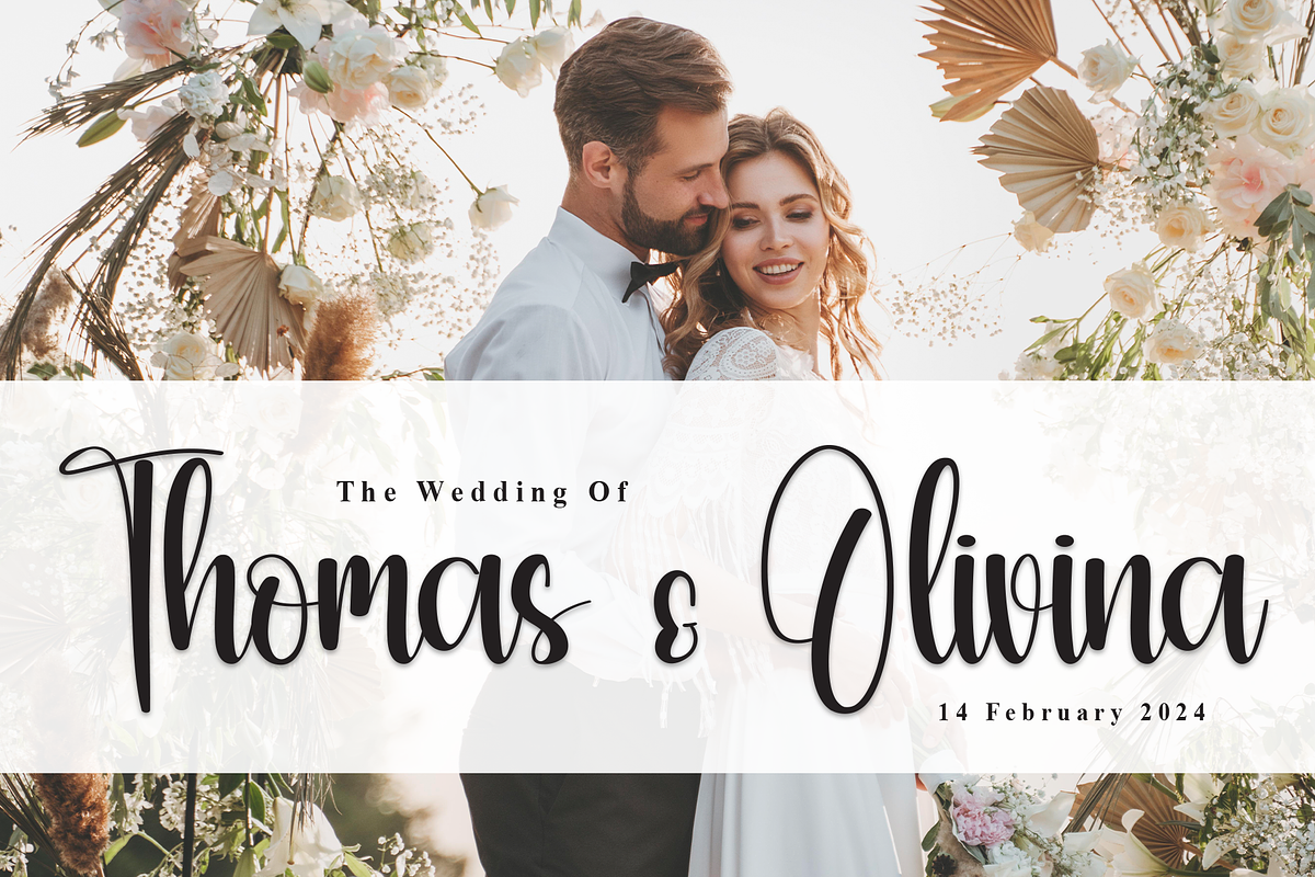 Hello Wedding | Script Font, a Handwritten Font by Scratchones (Photo 6 of 9)