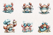 Whimsical Quirky Crab Clipart, an Animal Illustration by CreationArt (Thumbnail 2 of 7)