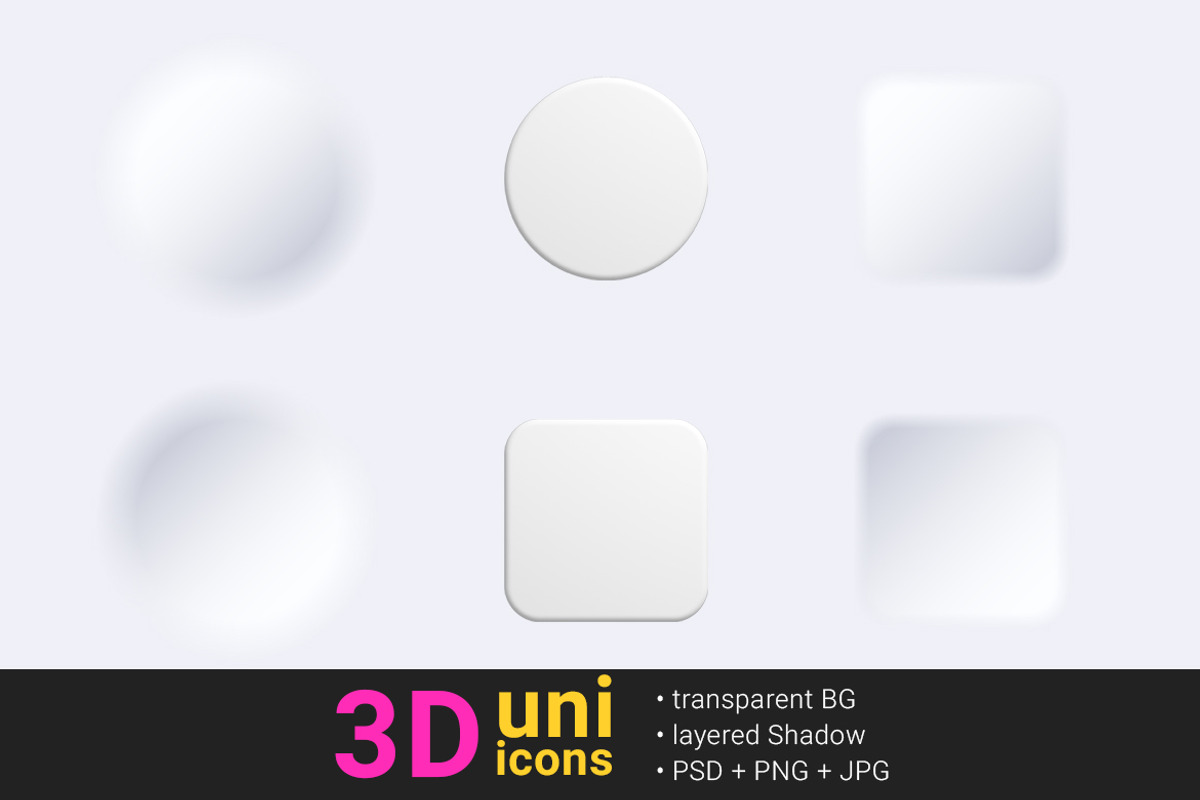 Icons 3D universal pack, an Icon by Sentavio (Photo 3 of 4)