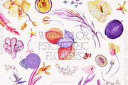 Watercolor Psychedelic Flowers, an Illustration by nadispasibenko (Thumbnail 5 of 13)