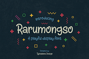 Rarumongso for Kid & Food Brands, a Handwritten Font by ilhamtaro (Thumbnail 1 of 9)