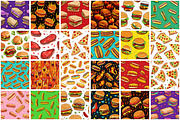 Fast Food Seamless Pattern, a Pattern Graphic by Forhadx5 (Thumbnail 6 of 7)