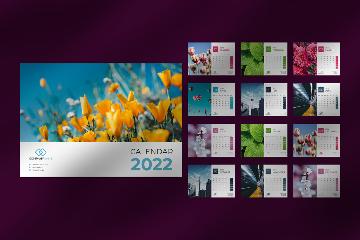 Clean Calendar 2022 Theme, a Templates & Theme by rivatxfz (Photo 3 of 3)