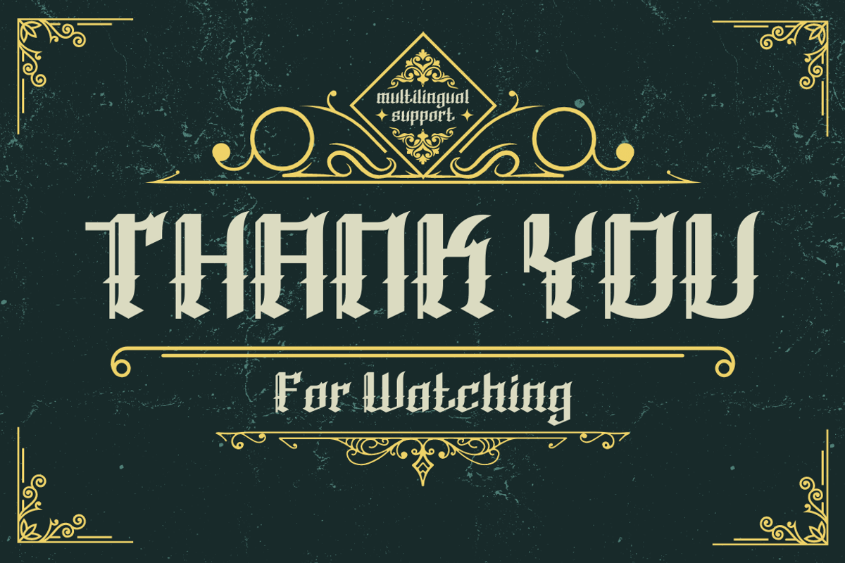 QUKIHA Blackletter font, a Blackletter Font by twinstd (Photo 13 of 13)