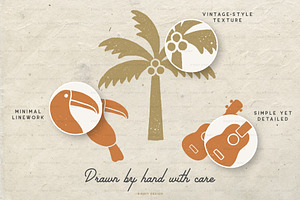 Summer Icons 2 Hand Drawn Graphics