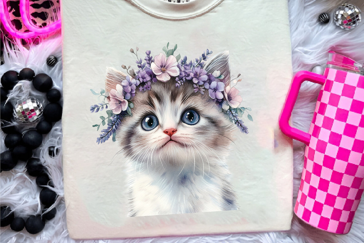 Floral Animals Clipart, an Illustration by CreationArt (Photo 5 of 9)