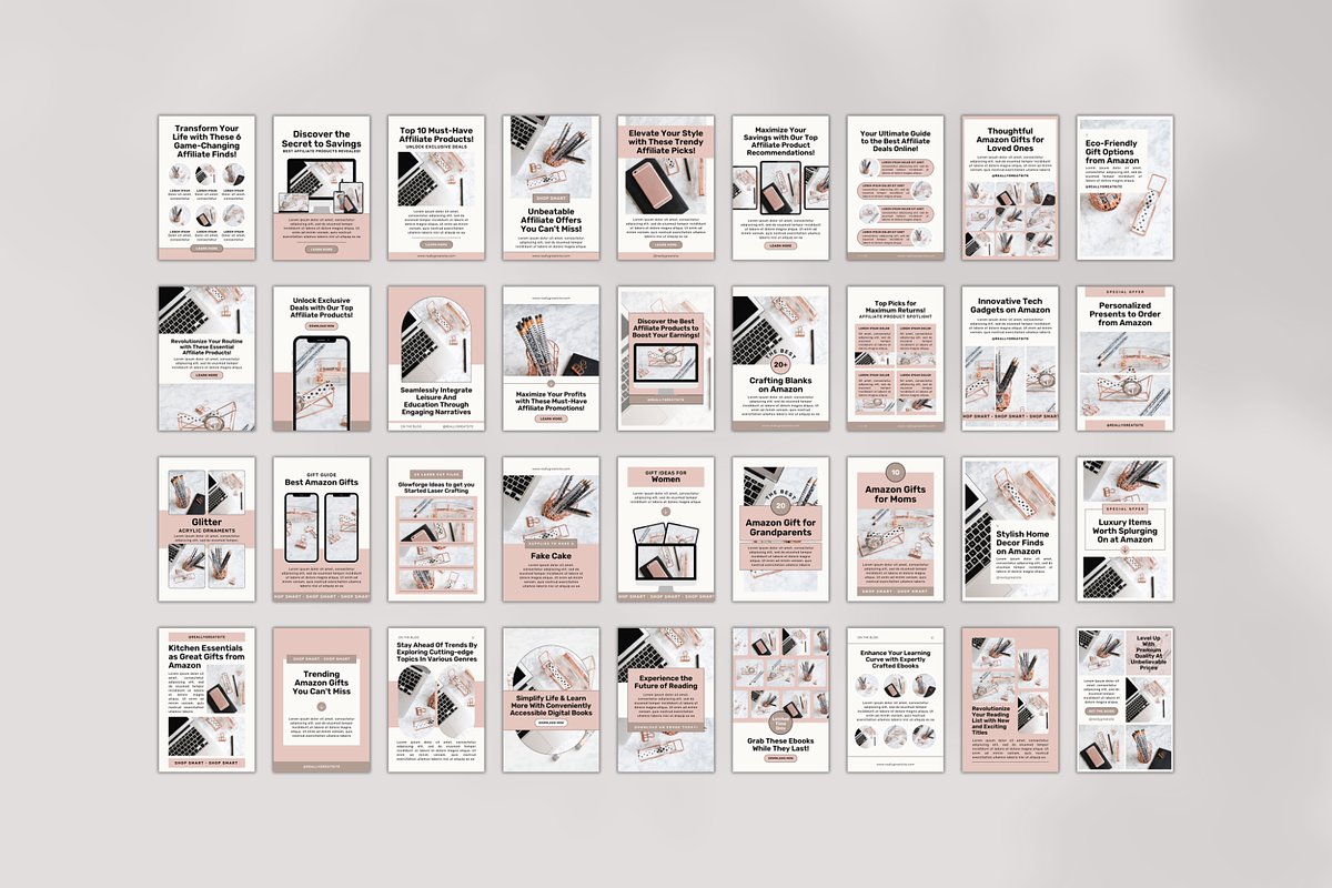 100 Promotional Pinterest Canva, a Social Media Template by The Blog Creative (Photo 5 of 9)