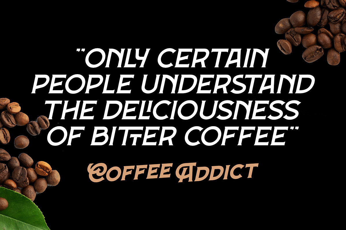 Forge Caffeine Fonts, a Serif Font by Nocturnal Workspace (Photo 4 of 9)