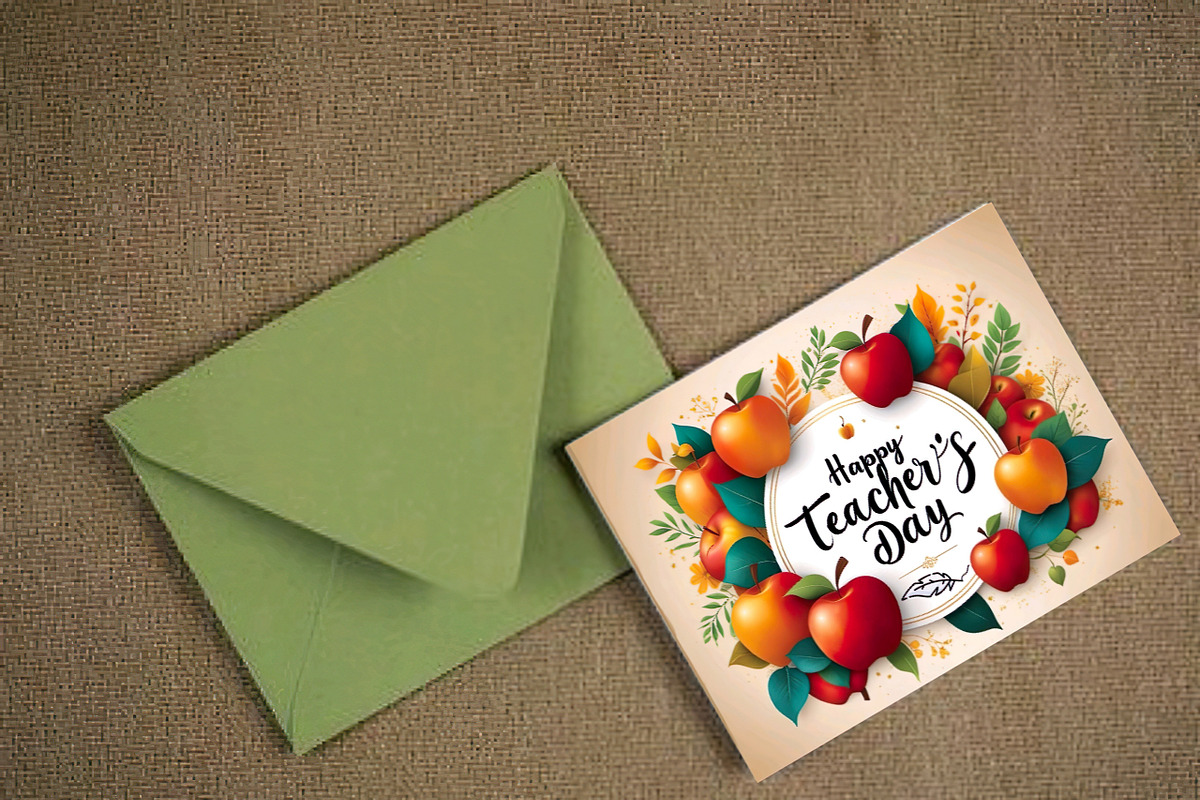 Teacher's Day Greeting Card 7x5, a Card Template by Print Haven (Photo 4 of 4)