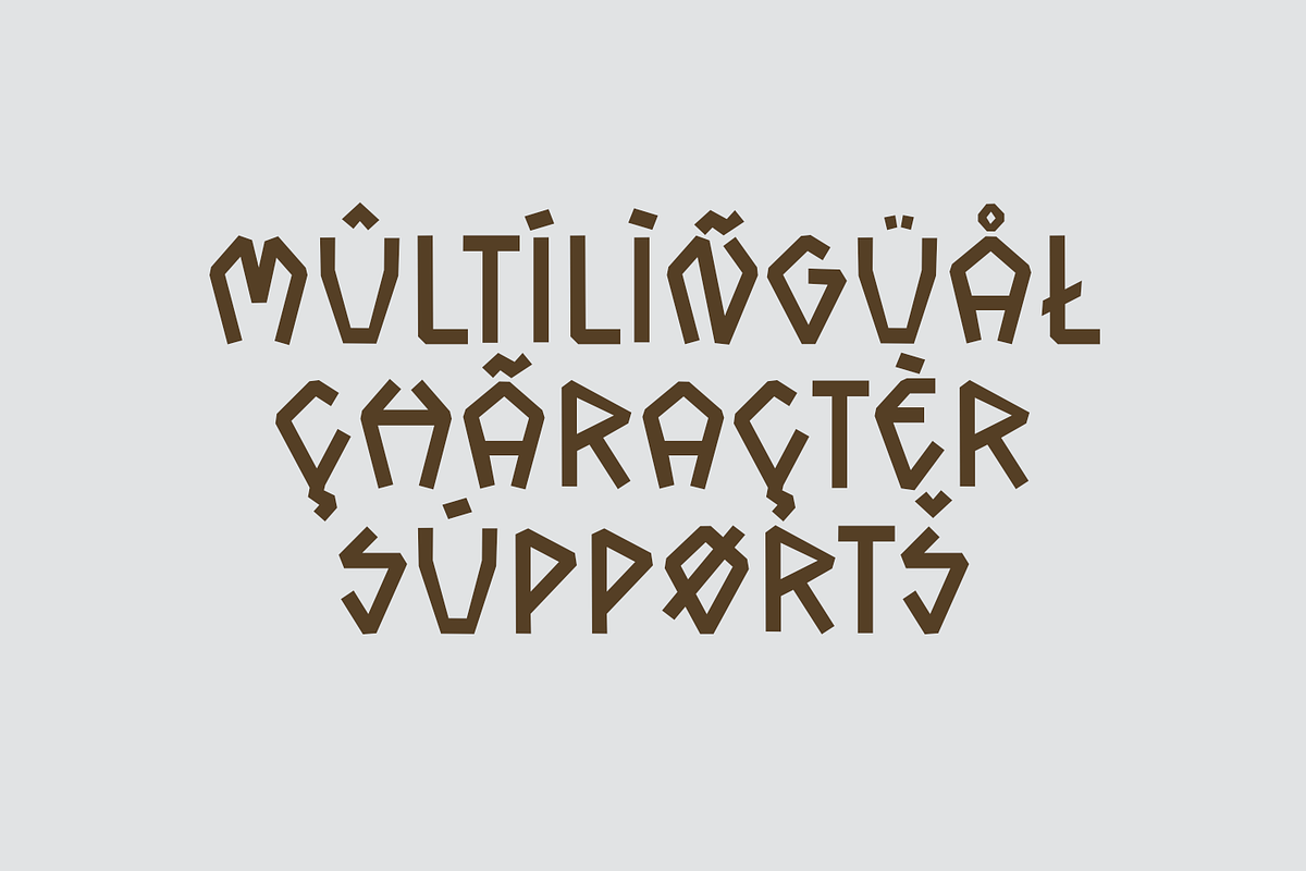 KRONKELD – Nordic Inspired Font, a Symbol Font by TypeTasty Font (Photo 3 of 10)
