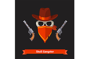 Skull Gangster In Stetson Hat