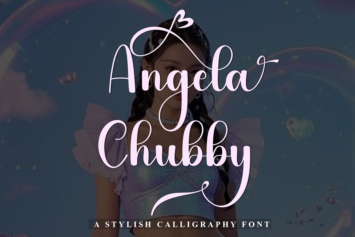 Angela Chubby, a Handwritten Font by FreshTypeINK (Photo 1 of 8)