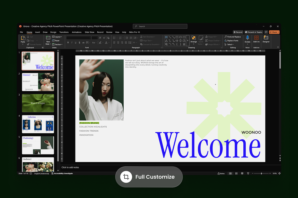 WONOO - Fashion Insight Figma, a Presentation Template by SLAB! Design (Photo 3 of 9)
