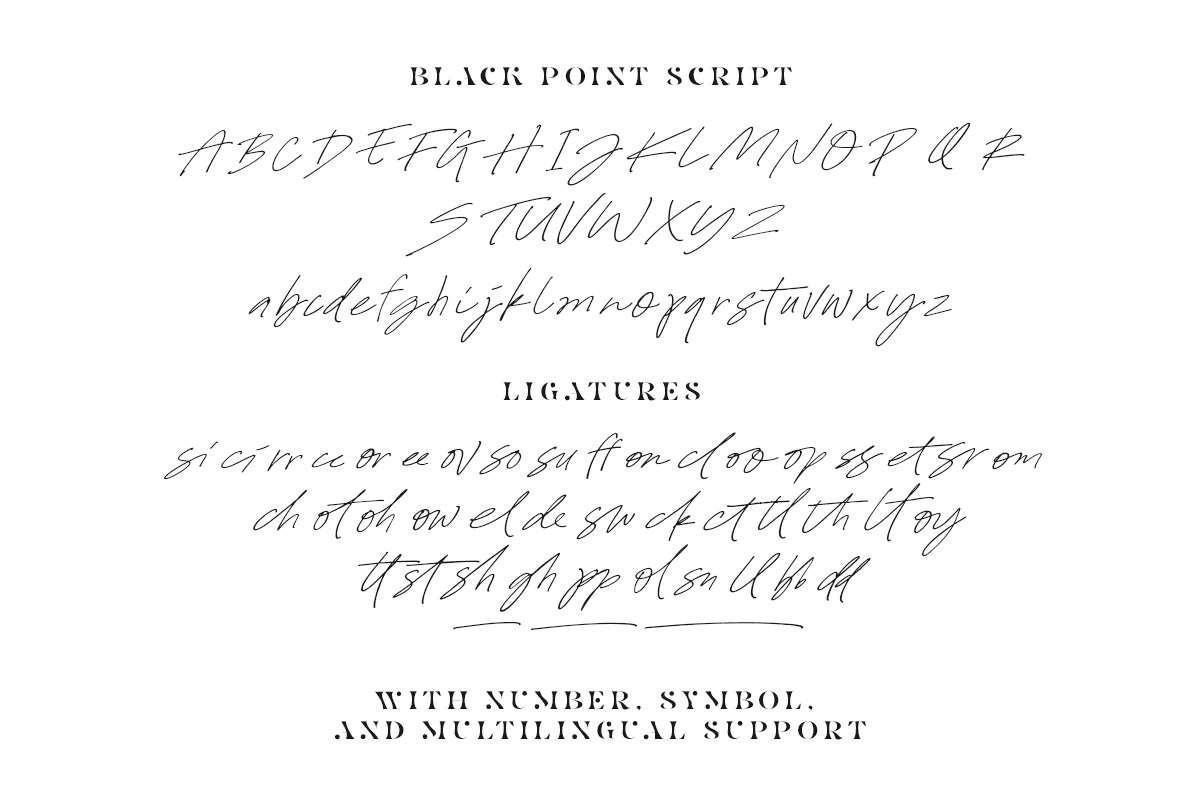 Black Point - Modern Font Duo, a Script Font by Sarid Ezra (Photo 8 of 9)