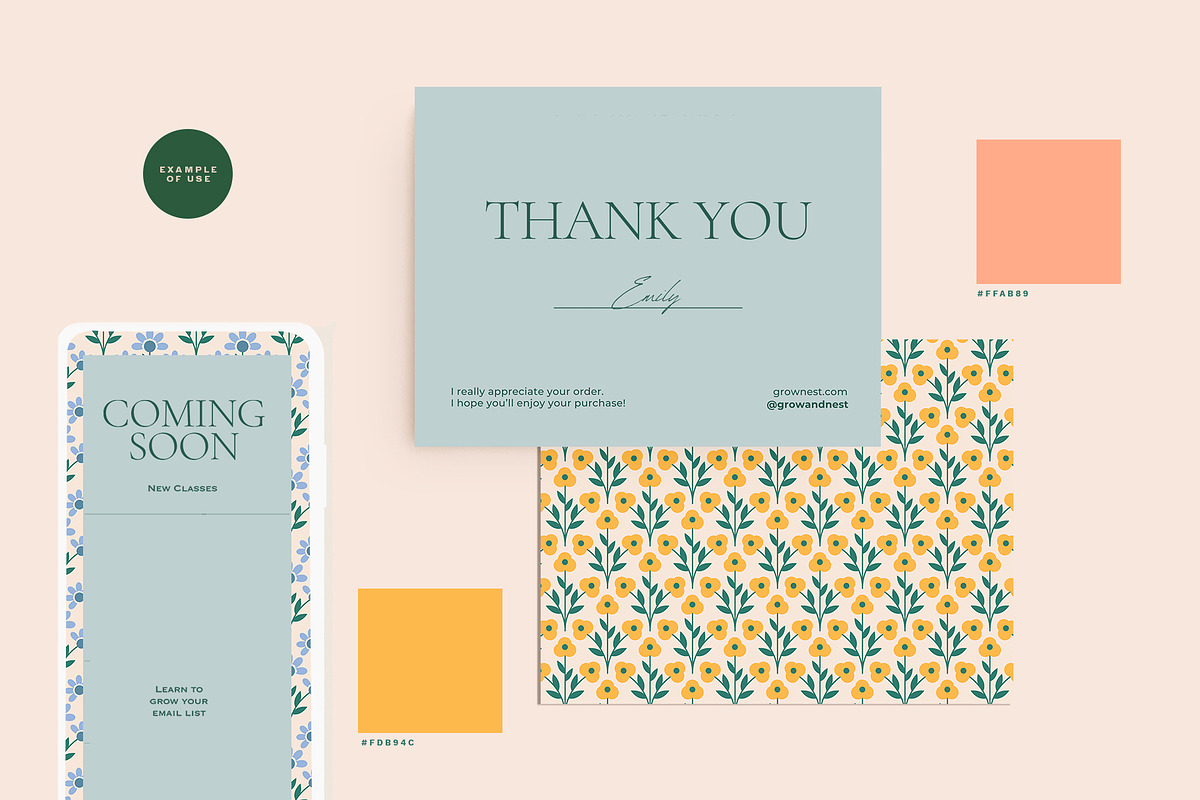 Blossom - Patterns, Shapes & Frames, a Pattern Graphic by Basia Stryjecka (Photo 27 of 35)