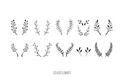 Boho floral line art hand drawn set, a Decorative Illustration by Wild Muse (Thumbnail 5 of 7)