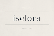 Iselora – A Sophisticated Serif Font