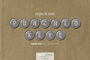 Punched Keys Alphabet, an Object Graphic by WhiteSpace Design Studio (Thumbnail 1 of 2)