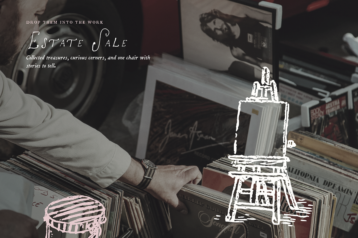 Antique Clipart, Estate Sale Ink, an Object Illustration by The October Creative (Photo 7 of 13)