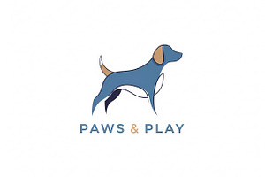 Paws Play Minimalist, a Branding & Logo Template by Logocreative