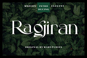 Ragjiran Serif Fonts, a Serif Font by mahstudios