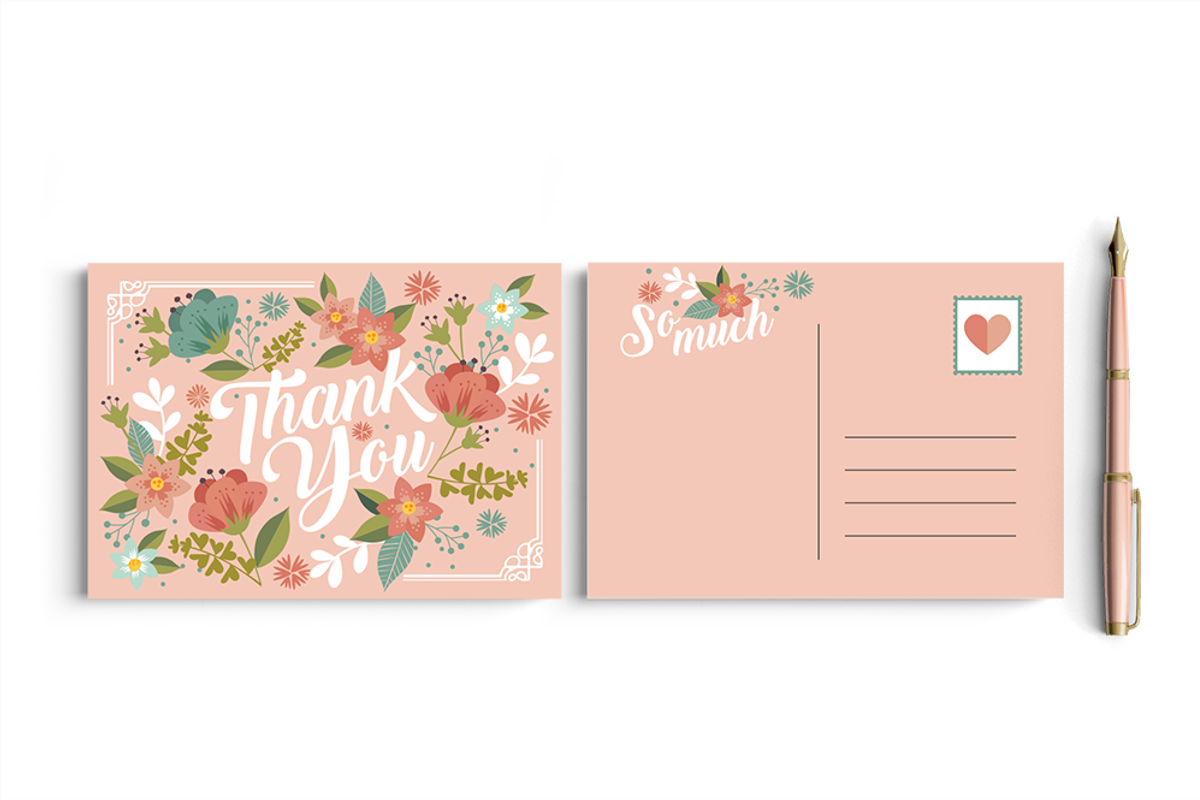 Floral Postcard Collection, a Card Template by Werlang Paper (Photo 2 of 5)