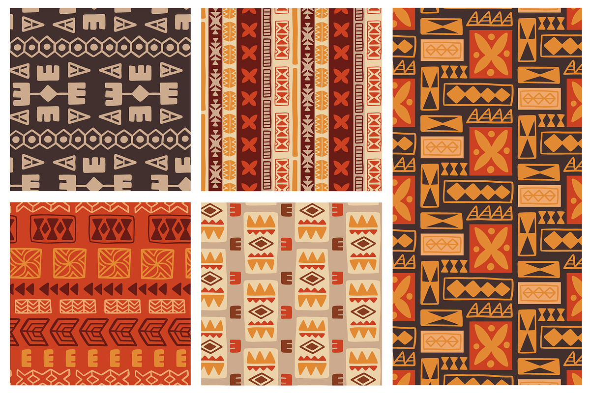 TAPA Hawaiian Seamless Patterns Pack, a Pattern Graphic by Katrinelly