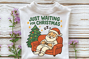 Just Waiting For Christmas Santa PNG, an Illustration by CraftArtStudio (Thumbnail 2 of 4)