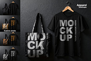 T-Shirt & Tote Bag Mockups Vol. 2, a Shirt Mockup by BMACHINA Labs. (Thumbnail 6 of 6)