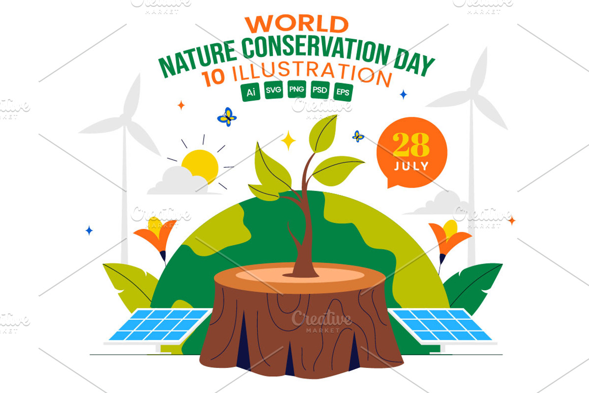 10 World Nature Conservation Day, a Seasonal Illustration by denayunebgt (Photo 1 of 4)