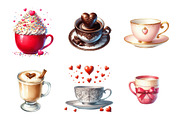 Valentine's Day Coffee Cup, an Illustration by Design Market (Thumbnail 3 of 5)
