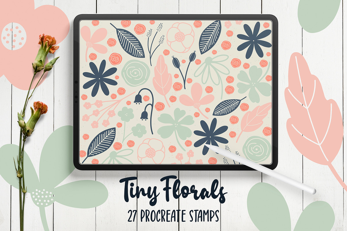 Procreate Botanical Stamps Bundle, a Brush Add-On by Little Nordic Atelier (Photo 8 of 13)