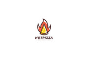 Hot Pizza Logo, a Branding & Logo Template by 3ab2ou (Thumbnail 1 of 2)