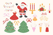 Christmas Clipart and Patterns, a Seasonal Illustration by CapriceMeDesigns (Thumbnail 4 of 16)