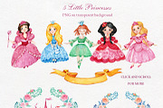 Little Princess watercolor, an Illustration by MitrushovaArt (Thumbnail 2 of 6)