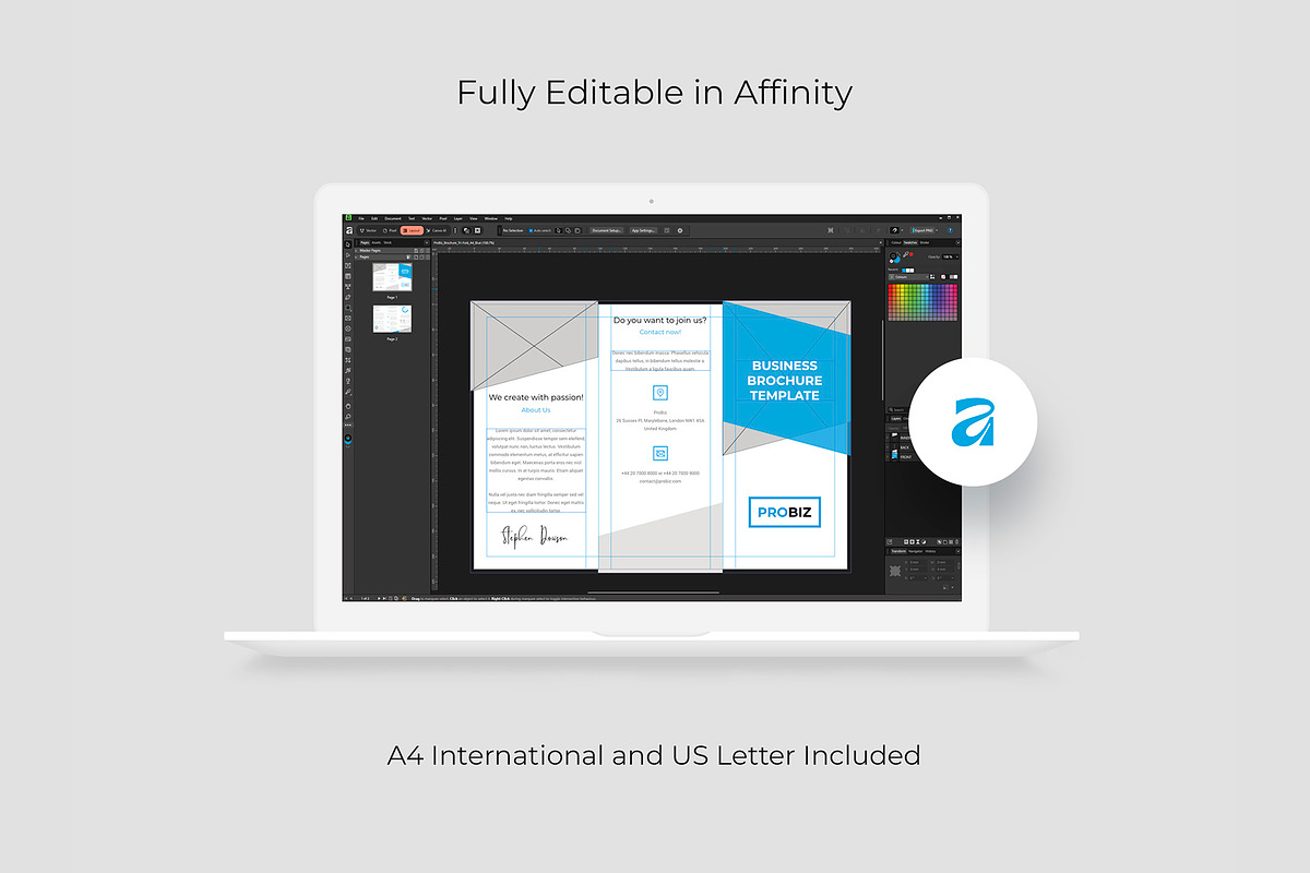 Trifold Business Brochure Template, a Brochure Template by artbart (Photo 9 of 10)