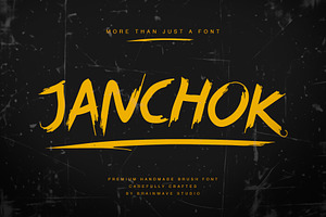 JANCHOK – Premium Brush Font