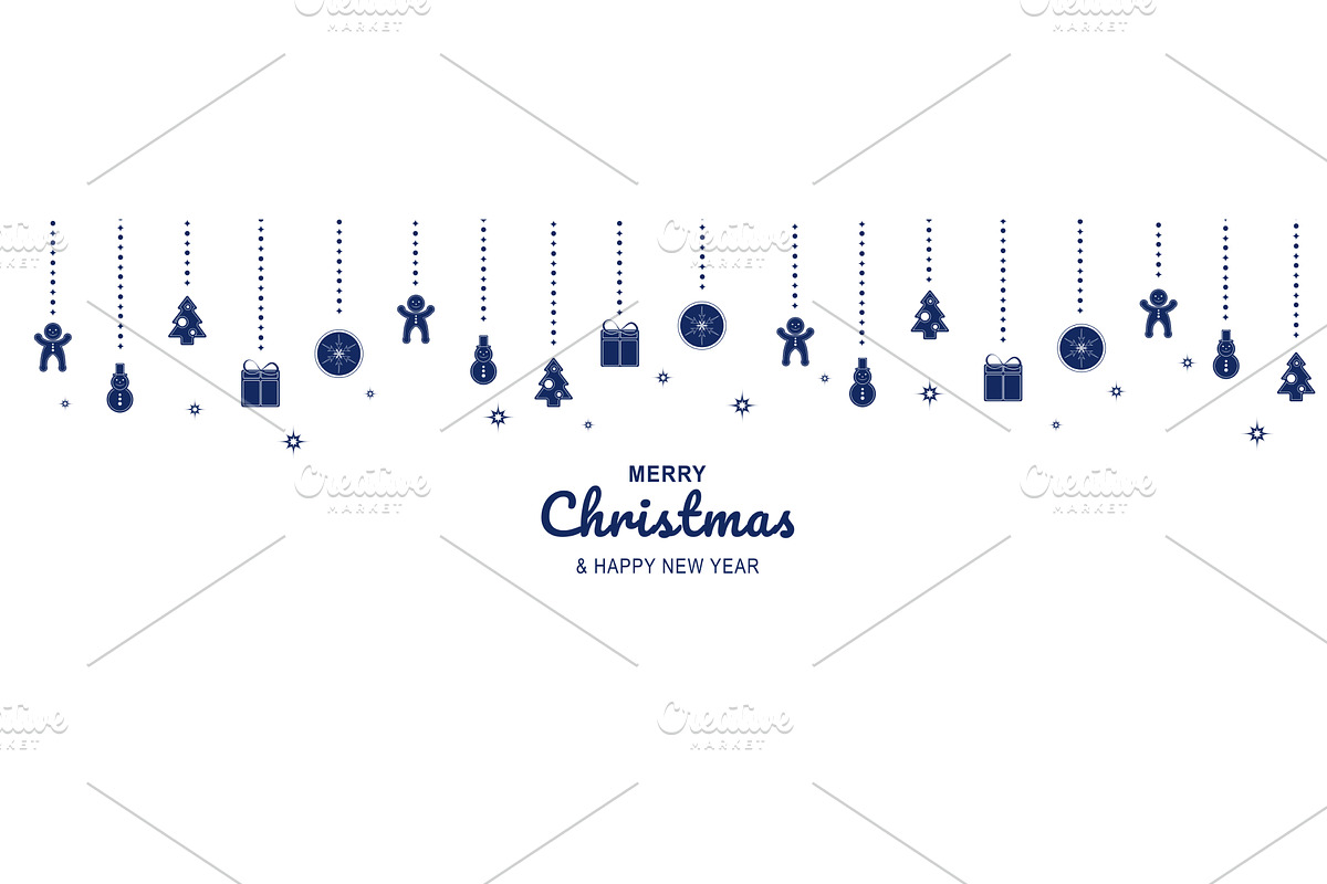 Merry Christmas Minimal Banner, a Templates & Theme by alexdndz