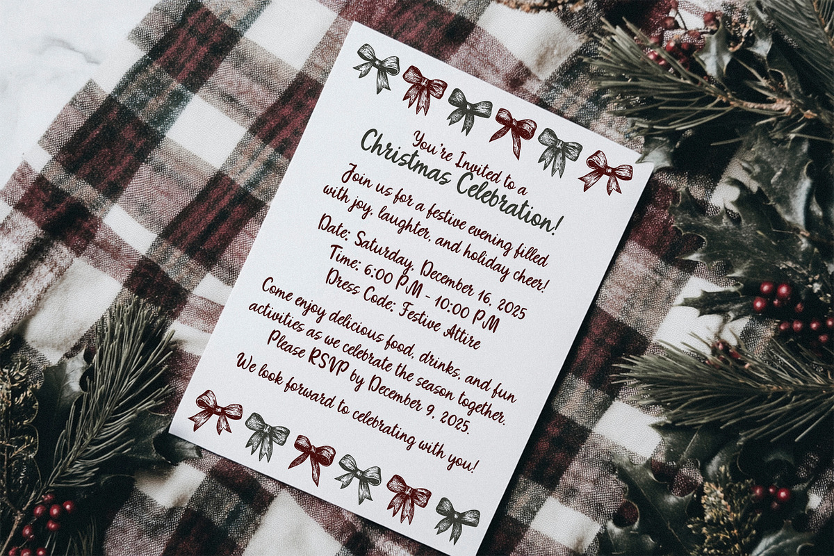 Vintage Charming Christmas Line Art, an Object Graphic by AnMark (Photo 11 of 15)